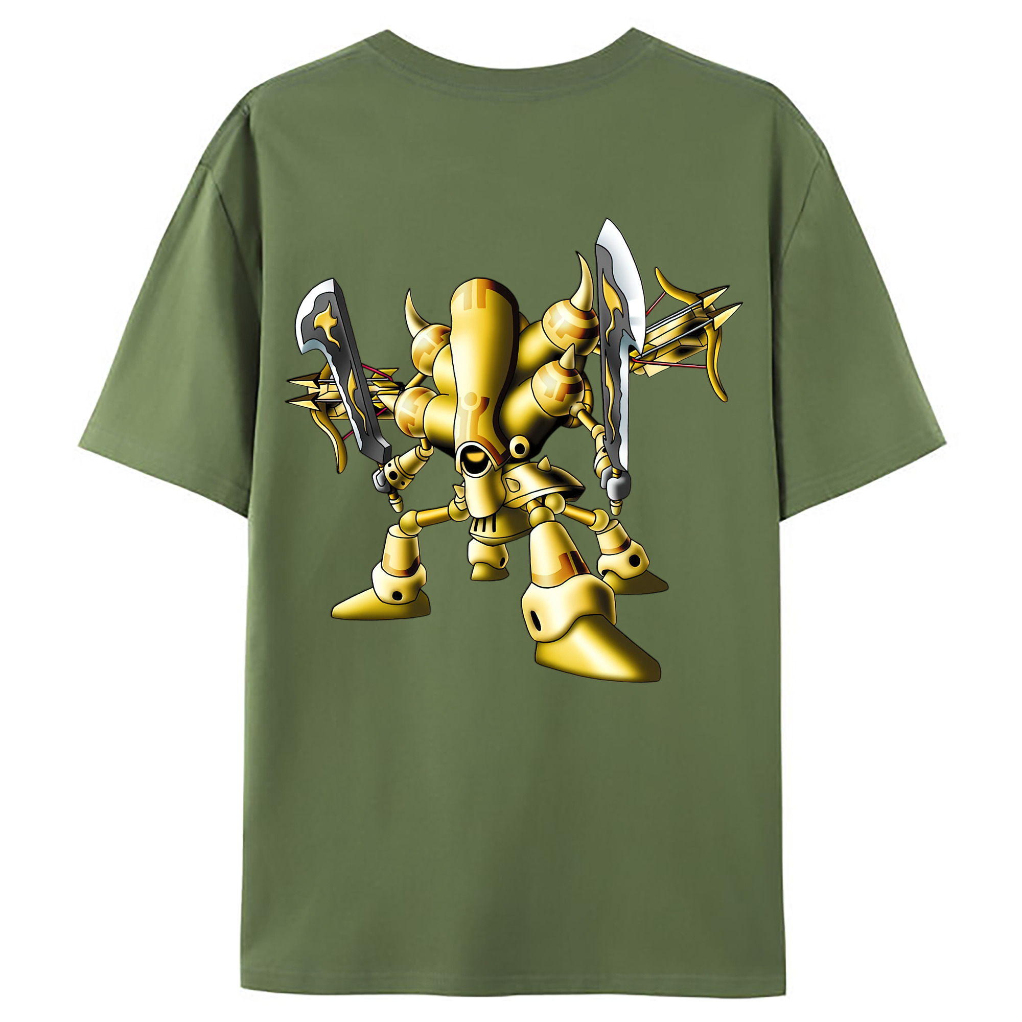 （画像用） ドラゴンクエスト Doragon Kuesuto Dragon Quest 綿100％ メンズ半袖Tシャツ（バックプリント） 通気性